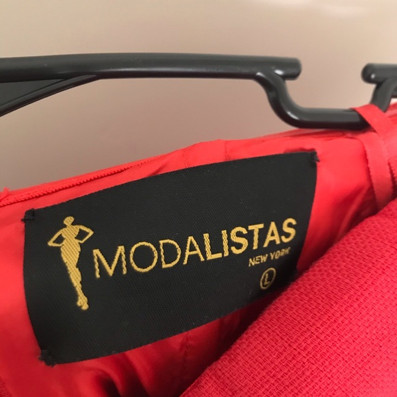 Modalista Red Ruffle Dress - Picture 7 of 7